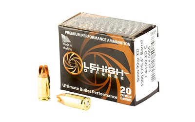 LEHIGH XTRM DFNS 9MM 90GR 20/200 by Lehigh Defense