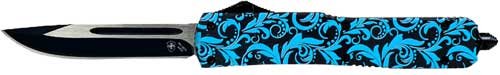 TEMPLAR KNIFE SLIM OTF MAIDEN - TEAL 3.1" BLACK DROP POINT
