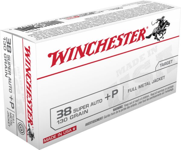 WIN 38SUP 130GR FMJ 50RD by Winchester