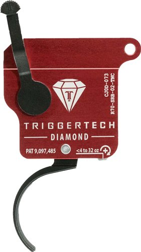 TRIGGERTECH REM 700 SNGLE STG - BLACK DIAMOND CURVED CLEAN by Trigger Tech