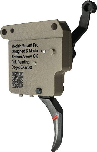 RISE TRIGGER RELIANT PRO REM - 700 1-3LB PULL CURVED FDE/BLK by Rise Armament