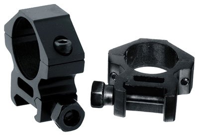 UTG RINGS 1" LOW PROFILE - MATTE BLACK PICATINNY/WEAVER by Leapers