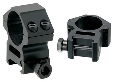 UTG RINGS 1" MEDIUM PROFILE - MATTE BLACK PICATINNY/WEAVER by Leapers
