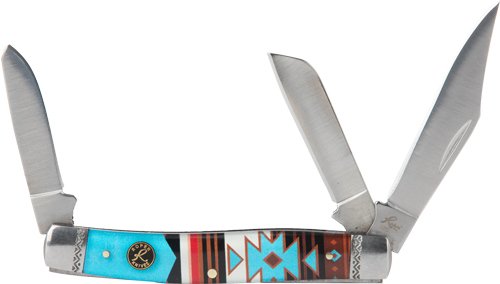 ABKT ROPER SUNSET SERIES #2 - WESTERN STOCKMAN 3-BLADE by American Buffalo Knife & Tool