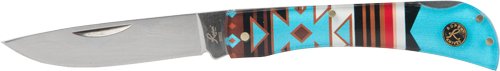 ABKT ROPER SUNSET SERIES #2 - WESTERN LOCKBACK SINGLE BLADE by American Buffalo Knife & Tool