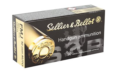 S&B 10MM 180GR FMJ 50/1000 by Sellier & Bellot