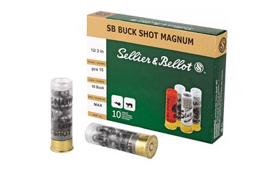 S&B 12GA 3" 00 15PEL 10/250 by Sellier & Bellot
