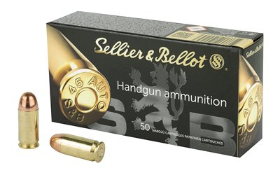 S&B 45ACP 230GR FMJ 50/1000 by Sellier & Bellot