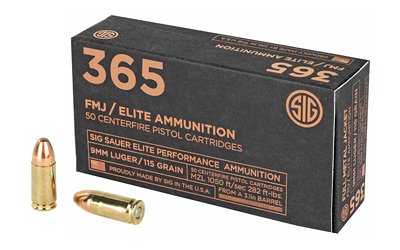 SIG AMMO 9MM 115GR FMJ 50/1000 by Sig Sauer