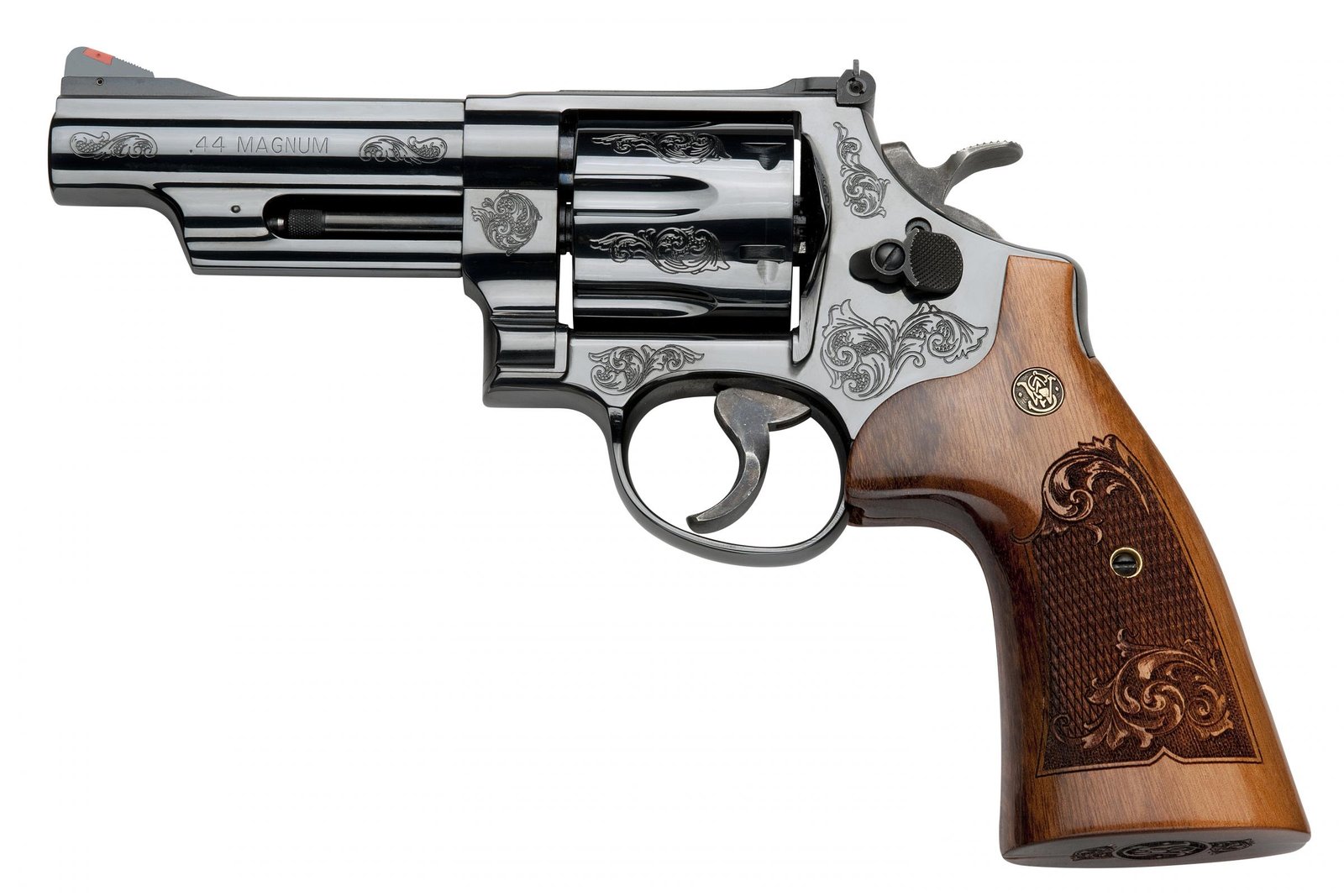 SMITH AND WESSON 29 ENGRAVED 44M/44S BL/WD 4" by Smith & Wesson / S&W