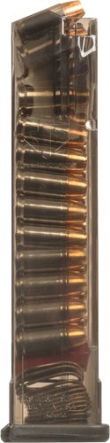 ETS MAGAZINE S&W M&P 9MM 21RD - EXTENDED CARBON SMOKE by Elite Tactical Systems Group