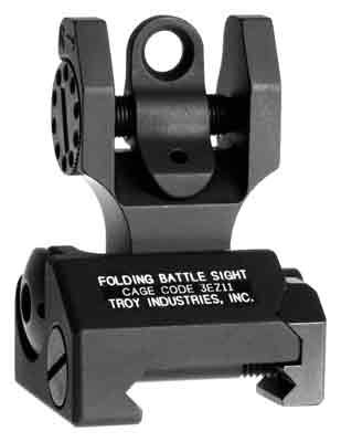 TROY BATTLESIGHT REAR FOLDING - BLACK by Troy Industries