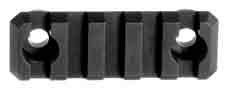 TROY RAIL SECTION 2" BLACK - QUICK-ATTACH by Troy Industries