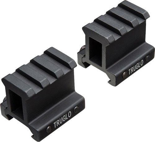 TRUGLO 2-PIECE PICATINNY RISER - MOUNT 1" RISE 1.36" LENGTH