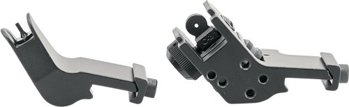 JE FIXED FRONT/REAR SIGHT - 45 DEGREE OFFSET ALUMINUM BLK by J&E Machine Tech