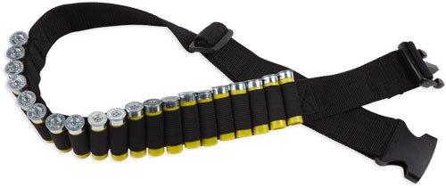 BULLDOG SHOTGUN AMMO BELT - HOLDS 20 SHELLS ADJUSTABLE BLK by Bulldog Cases