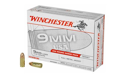 WIN USA 9MM 115GR FMJ 200/1000 by Winchester
