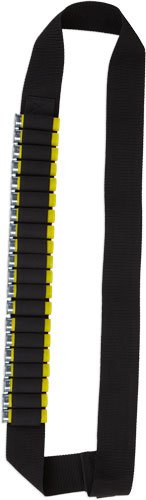 BULLDOG SHOTGUN AMMO BANDOLIER - HOLDS 20 SHELLS 2" WEBBING BLK by Bulldog Cases