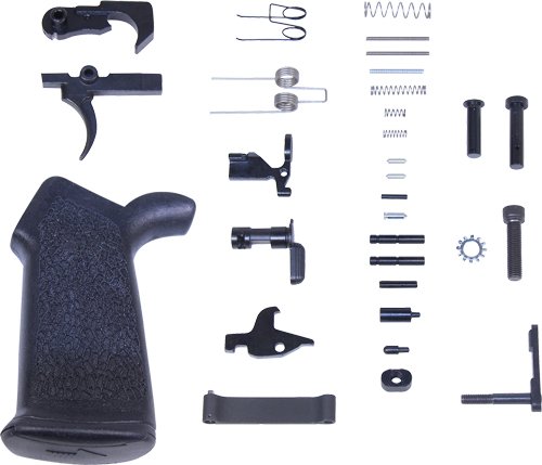 GUNTEC COMPLETE LOWER PARTS - KIT AR15 W/ ERGONOMIC GRIP by Guntec USA