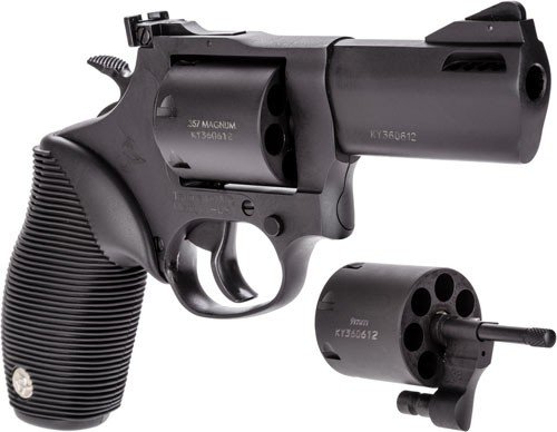 TAURUS 692 38/357/9MM 3." ADJ. - 7-SHOT PORTED MATTE BLK RIBBER