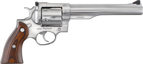 RUGER REDHAWK 44 REM MAG 7.5" - STAINLESS WOOD ADJUSTABE by Ruger / Sturm, Ruger & Co.