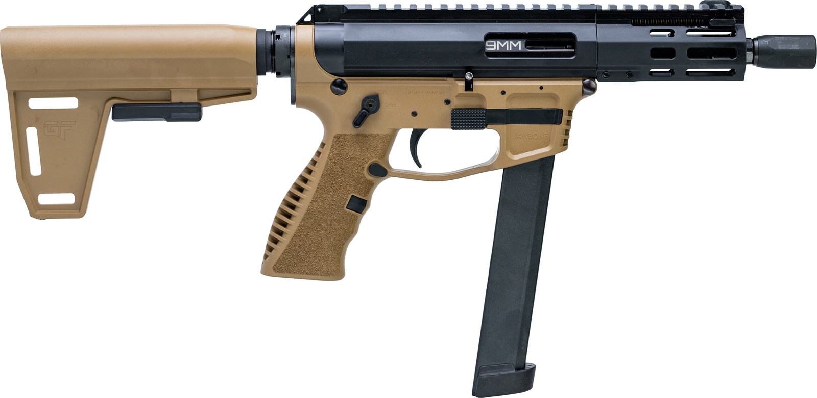 GFA JAWBONE PST 9MM 5B 33R FDE by GForce Arms