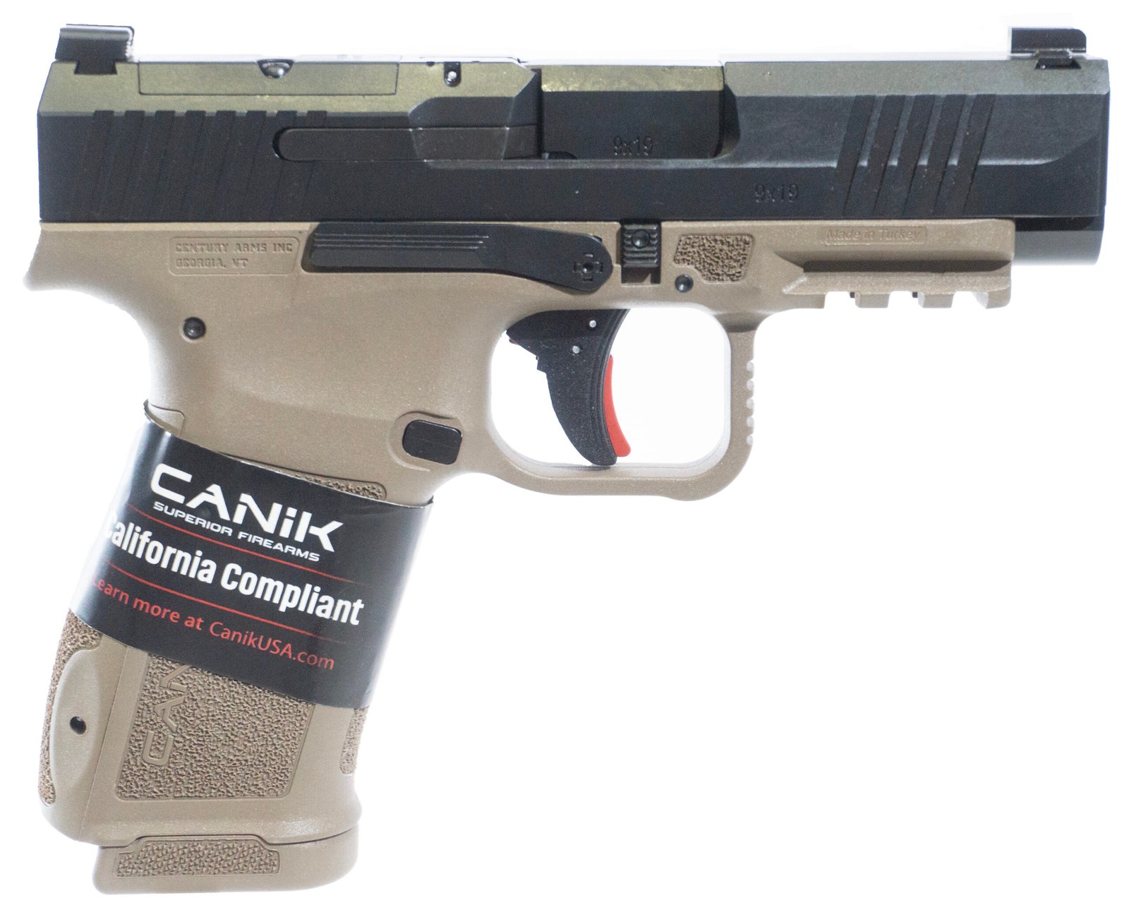 CANIK METE MC9LS 9MM BLK/FDE 10+1 CA
