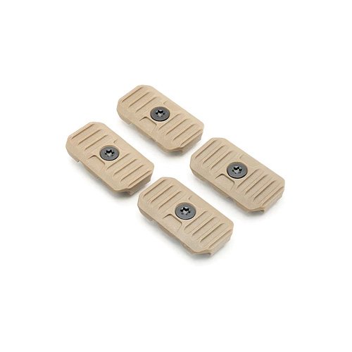 M-LOK CABLE MANAGEMENT COVERS - FDE, SHORT, 2/PC by Strike Industries