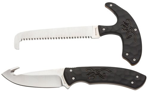 PRIMAL COMBO 2 PIECE - BLACK, GUTHOOK / SKINNER BLADE AND SAW by Browning