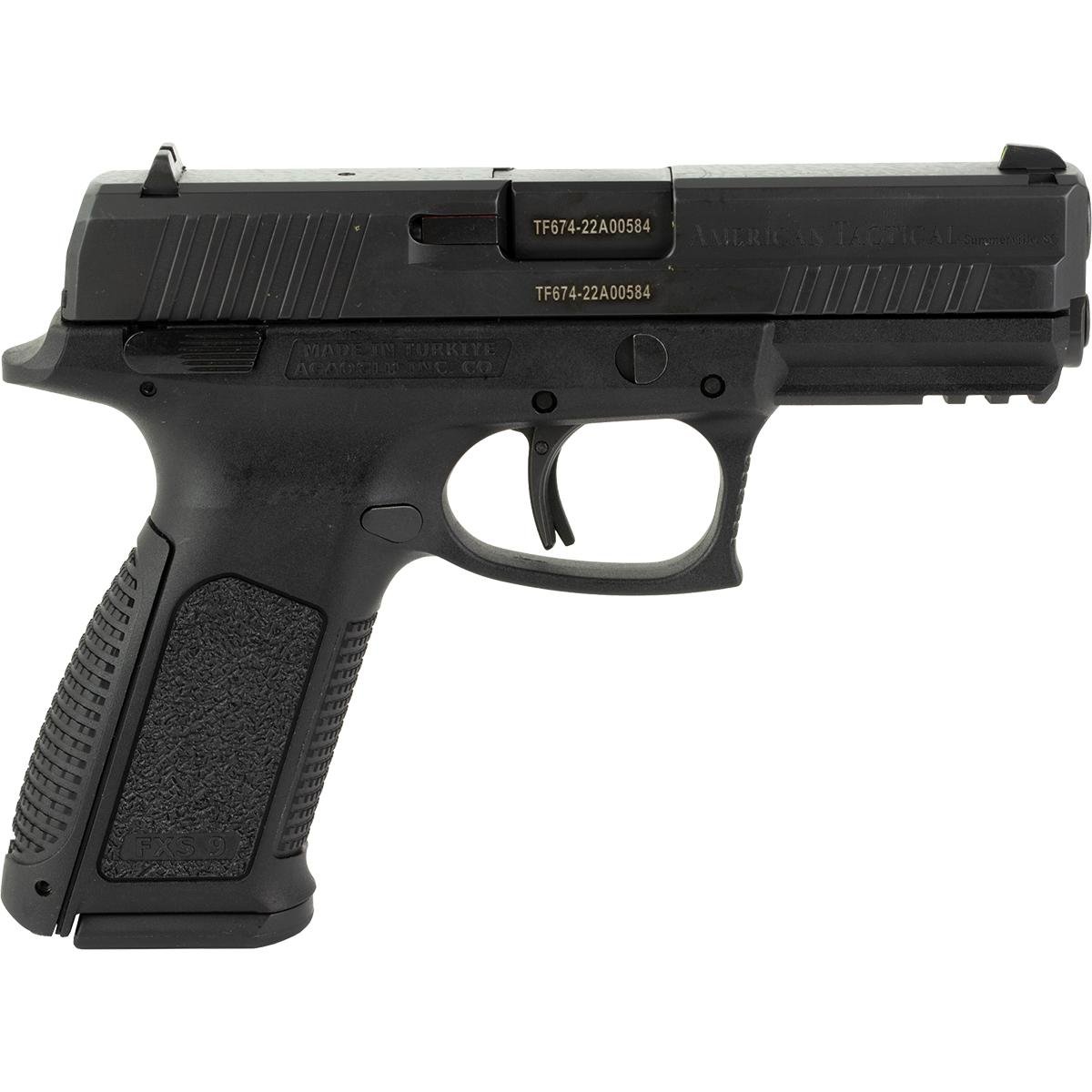 ATI HGA FXS9 Handgun 9mm Luger 10/rd CZ75 Magazine 4.1" Barrel Black by American Tactical / ATI