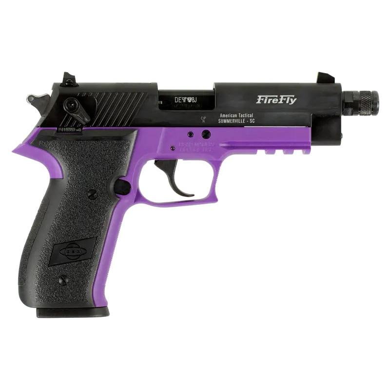 ATI GSG Firefly Handgun .22 LR 13rd Magazine(1) 4.9 Threaded Barrel Purple Frame by American Tactical / ATI