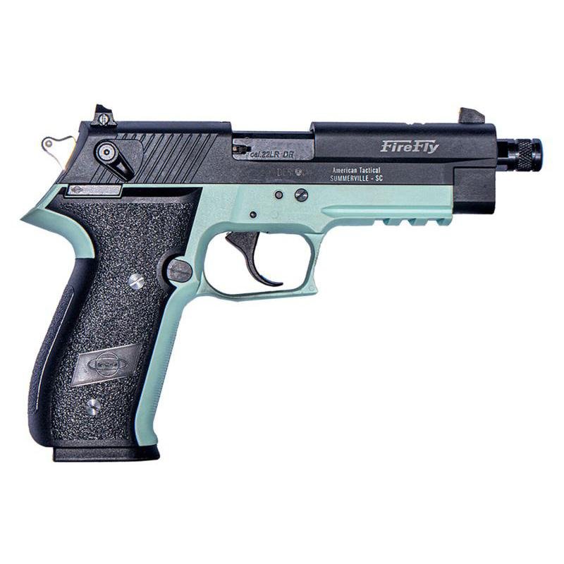 ATI GSG Firefly Handgun .22 LR 13rd Magazine(1) 4.9 Threaded Barrel Mint Green Frame by American Tactical / ATI