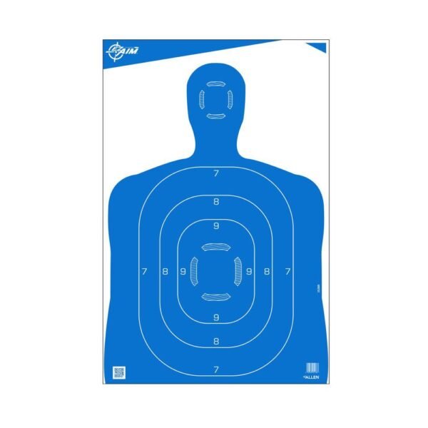 Allen EZ-Aim Silhouette Paper Shooting Targets 23"W x 35"H Blue 100/ct by Allen Company