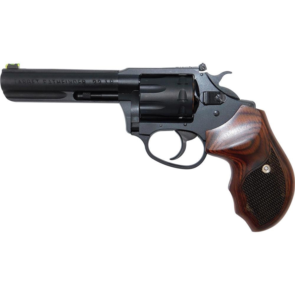 Charter Arms Pathfinder Lite Handgun .22 LR 8rd Capacity 4.2" Barrel Black with Wood Grip