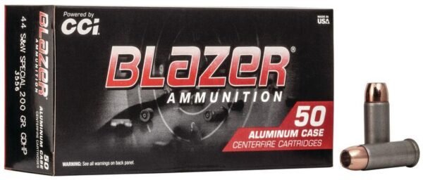 CCI Blazer Aluminum Handgun Ammunition .44 Spl 200 gr HP 920 fps 50/ct by CCI Ammunition