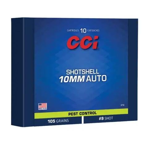CCI Pest Control Handgun Shotshells 10mm Auto 53gr #9 Shot 890 fps 10/ct by CCI Ammunition