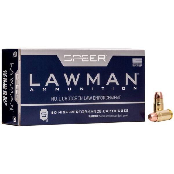 Speer Lawman Cleanfire Handgun Ammunition .357 Sig 125gr TMJ 1350 fps 50/ct by CCI Ammunition