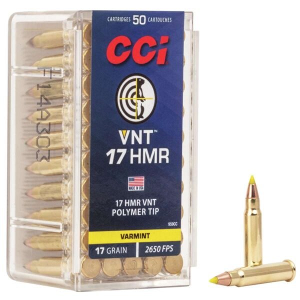 CCI Rimfire Ammunition .17 HMR 17gr VNT 2650 fps 50/ct by CCI Ammunition