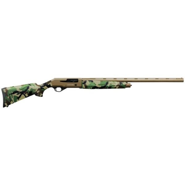 Charles Daly 601 Semi-Auto Shotgun 12ga 4rd 28" Barrel Woodlands Camo/FDE by Chiappa Firearms