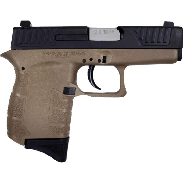 Diamondback DB9 Gen4 Handgun 9mm Luger 6rd Magazine(1) 3.1" Stainless Steel Barrel FDE Frame/Black Slide by Diamondback…