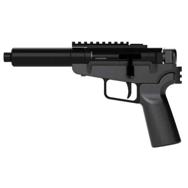 Dark Mountain Stowaway Handgun 9mm Luger Single Shot 5" 1/2x28 Threaded Barrel Black with Brace Adapter by Dark Mountain…