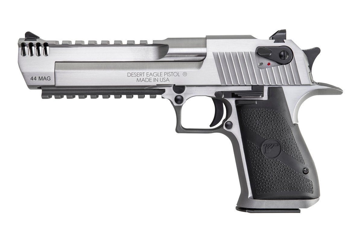 DESERT EAGLE .44 MAG MARK XIX 6" SS INTEGRAL MUZZLE BRAKE BLK APPT by Magnum Research