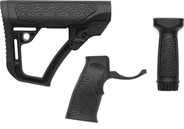 Collapsible Buttstock Pistol Grip & Vertical Foregrip Combo BLK by Daniel Defense