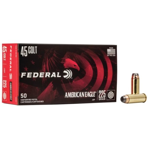 American Eagle Handgun Ammunition .45 Colt 225 gr JSP 860 fps 50/ct by Federal Ammunition