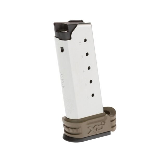 Springfield XD-S Extended Magazine Desert FDE .45 ACP 6/rd by Springfield Armory