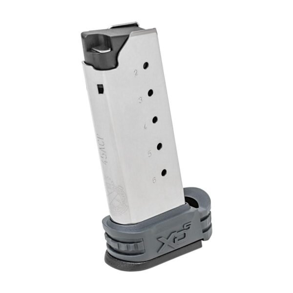 Springfield XD-S Tactical Extended Magazine Grey .45 ACP 6/rd by Springfield Armory