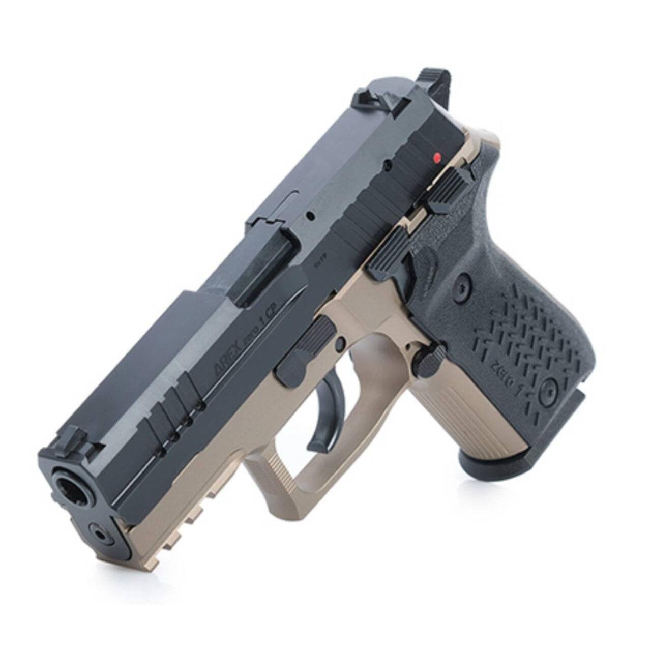 Arex Zero 1 Compact Handgun 9mm Luger 15rd Magazines(2) 3.85" Barrel FDE by Global Ordnance
