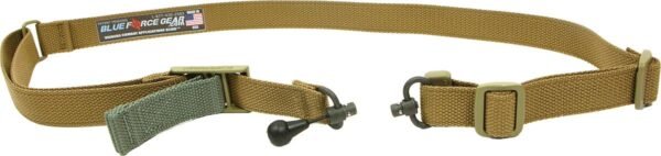 VICKERS 2-TO-1 SLING RED SWIVEL VERSION NYLON ADJUSTER & HDW COYOTE BR by Blue Force Gear
