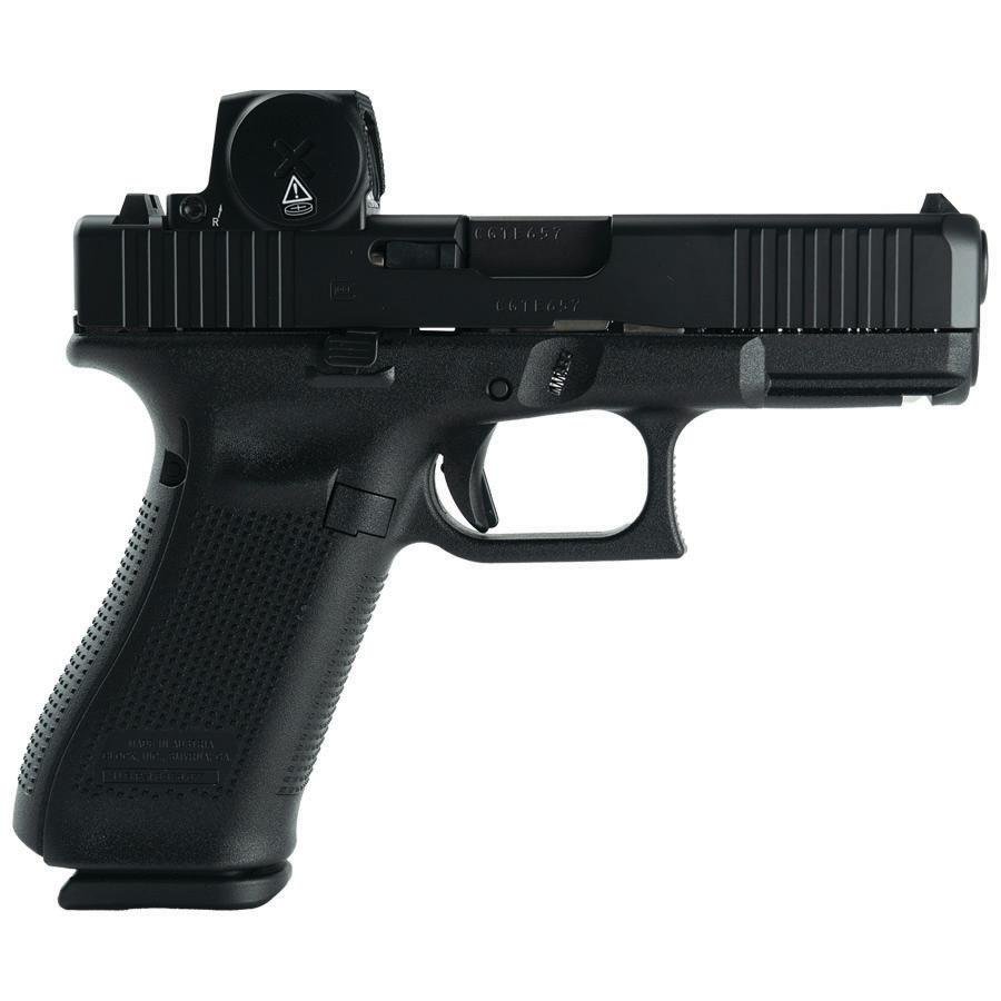 Glock V-Series Optic Ready Model 45 Handgun 9mm Luger 17rd Magazines(3) 3.7" Barrel Black Cerakote Vortex Defender Optic…