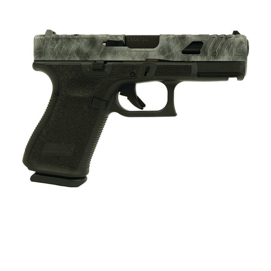 Glock V-Series Model 19 Marble Cerakote Handgun 9mm Luger 15rd Magazines (3) 4.02" Barrel LSR Stipple USA Made